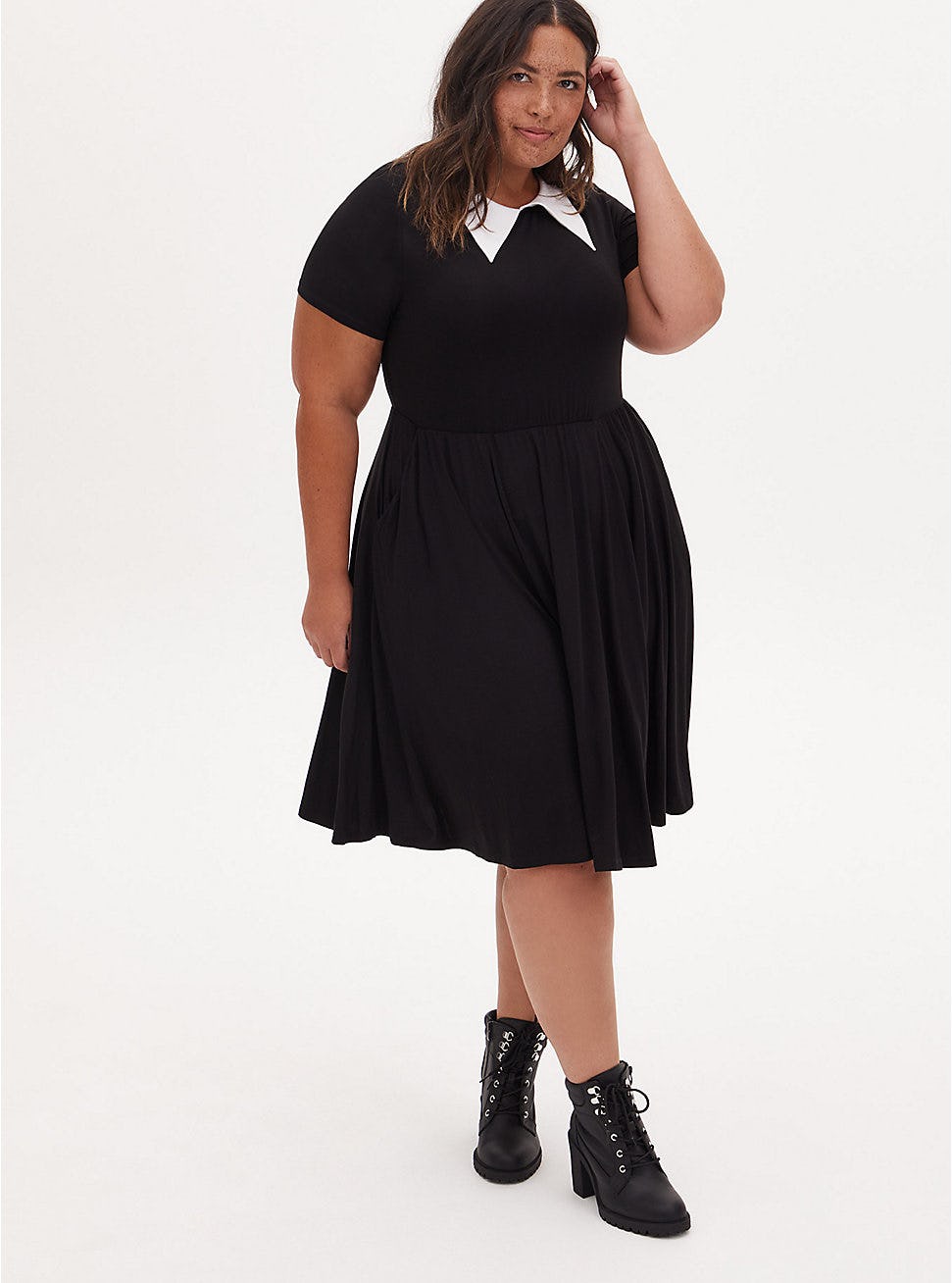 wednesday addams dress plus size torrid