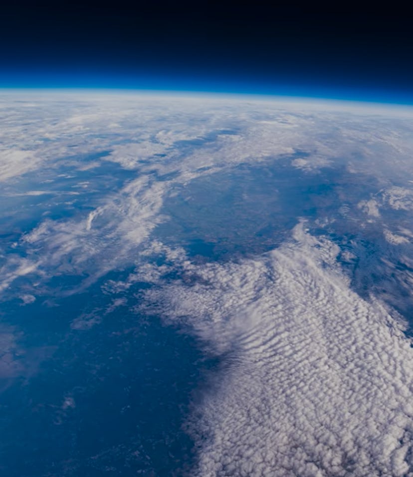 Picture of Earth captured by a Sigma camera in near orbit.