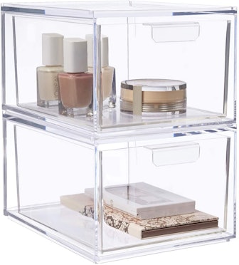  STORi Audrey Stackable Cosmetic Organizer Drawers (Set of 2)