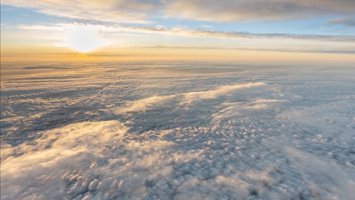 A shot of Earth captured by a Sigma camera on a balloon. 