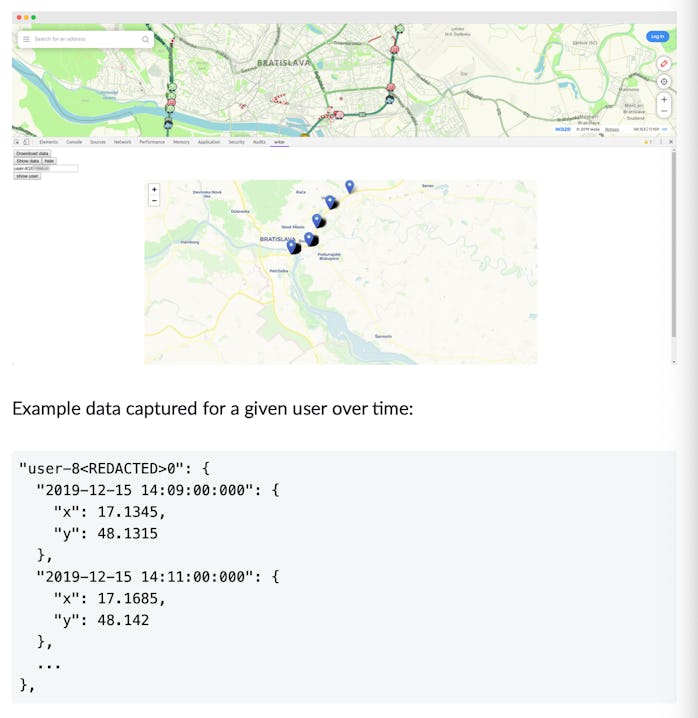 Waze had a vulnerability that made it easy to track individual users. 