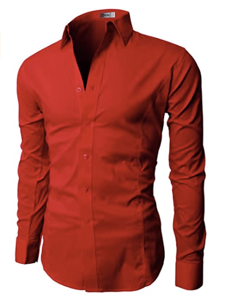 H2H Mens Dress Slim Fit Shirt