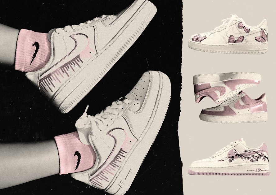 Pacer Reciclar solicitud Why The Nike Air Force 1 Is TikTok's Favorite Sneaker DIY Canvas