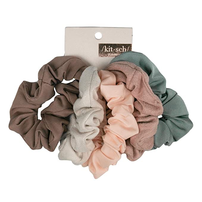 Kitsch Matte Scrunchies for Hair (5-pack)