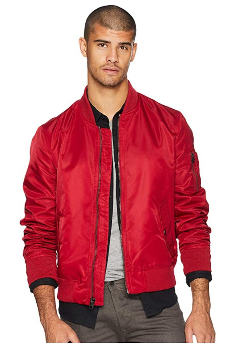 Men's Flight Satin Unfilled Ma-1 Bomber  