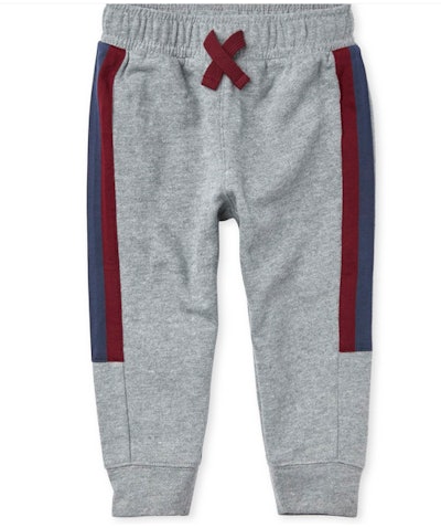 Baby and Toddler Boys Active Side Stripe Fleece Jogger Pants