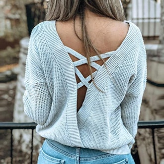 Asvivid Criss-Cross Sweater