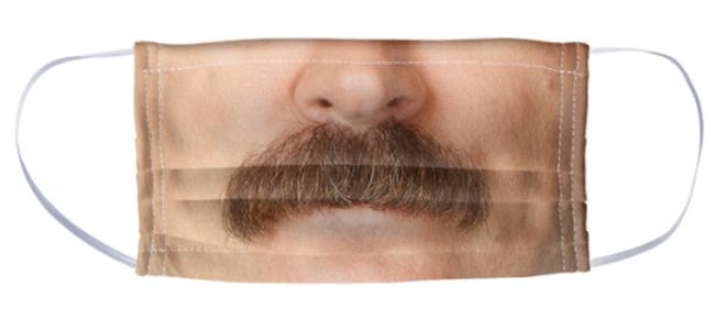 Parks and Recreation Ron Swanson Moustache Mask