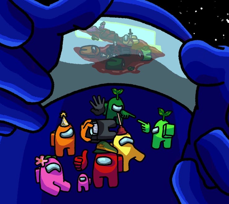 Poster art for AOC's Among Us