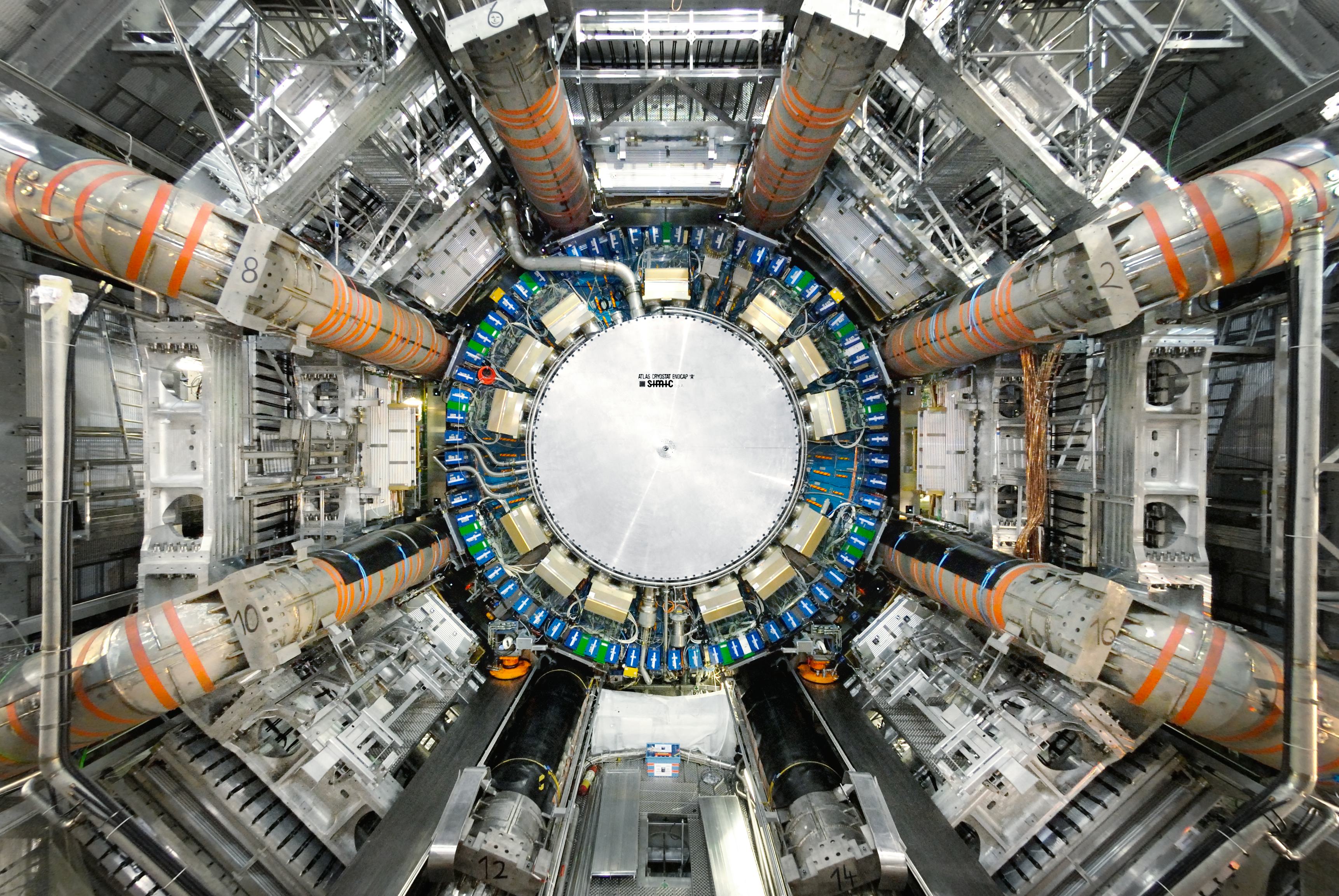 View of the ATLAS detector. 