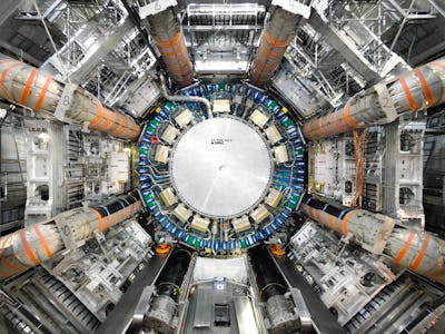 View of the ATLAS detector. 