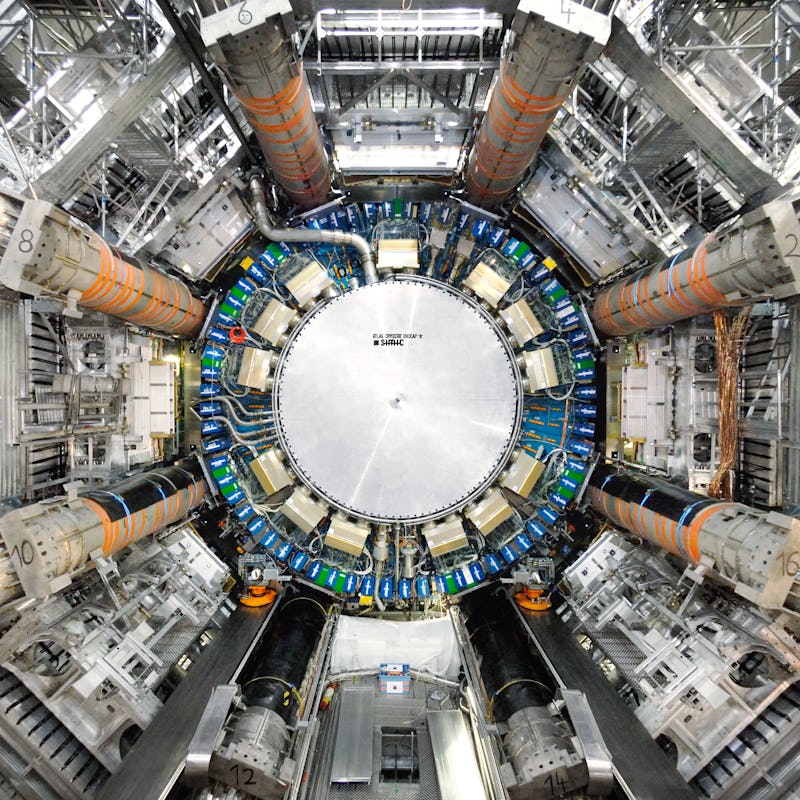 View of the ATLAS detector. 