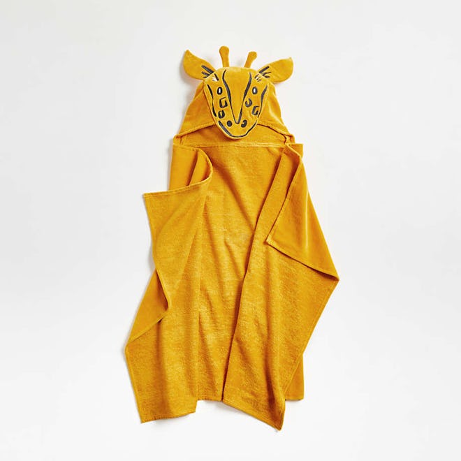 Kids Giraffe Organic Hooded Towel
