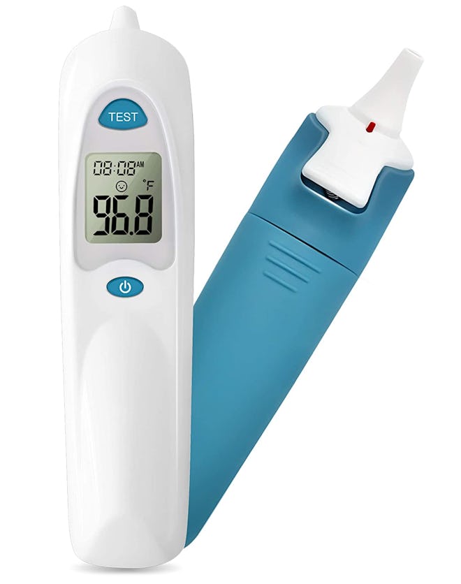 Femometer Ear Thermometer for Fever with Probe Covers and Stand