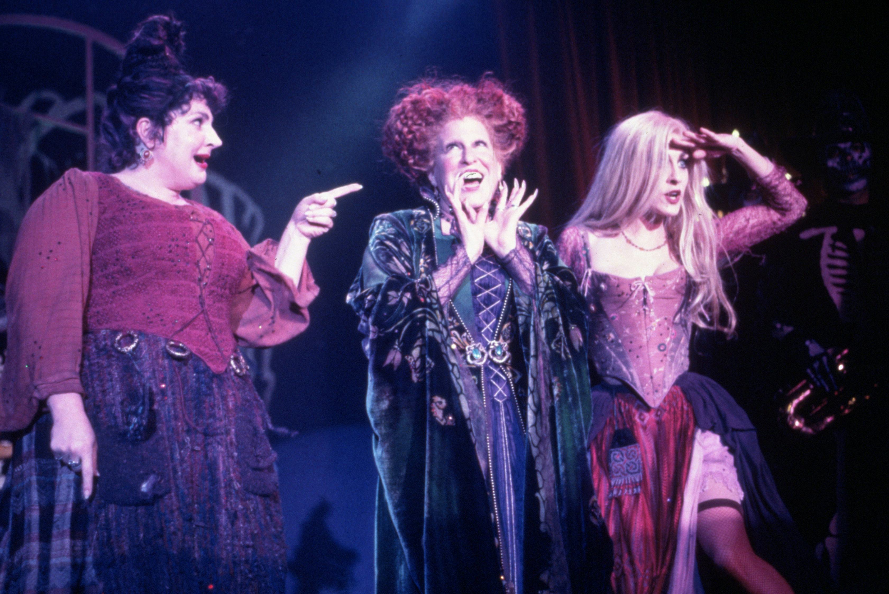 BETTE MIDLER, KATHY NAJIMY, KENNY ORTEGA, SARAH JESSICA PARKER in 1993's Hocus Pocus.