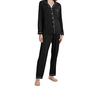 SIORO Soft Modal Long-Sleeve Pajama Set