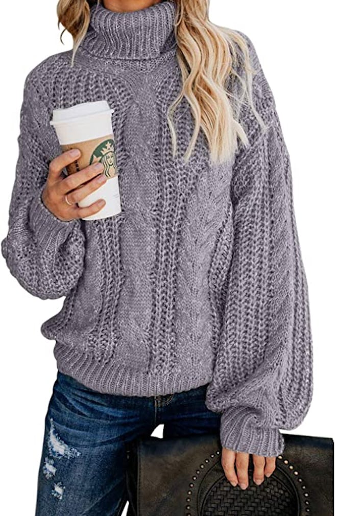FARYSAYS Cable Knit Sweater