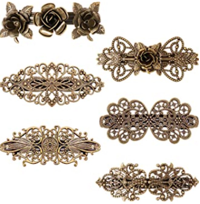 Geyoga Vintage Hair Clips (6 Pieces)