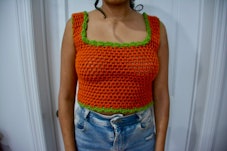 RhymesWithHappy Harry Styles Watermelon Sugar Music Video Inspired Crocheted Crop Top