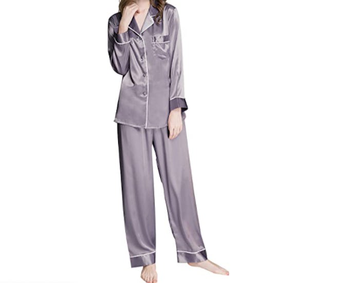 LONXU Satin Pajama Set