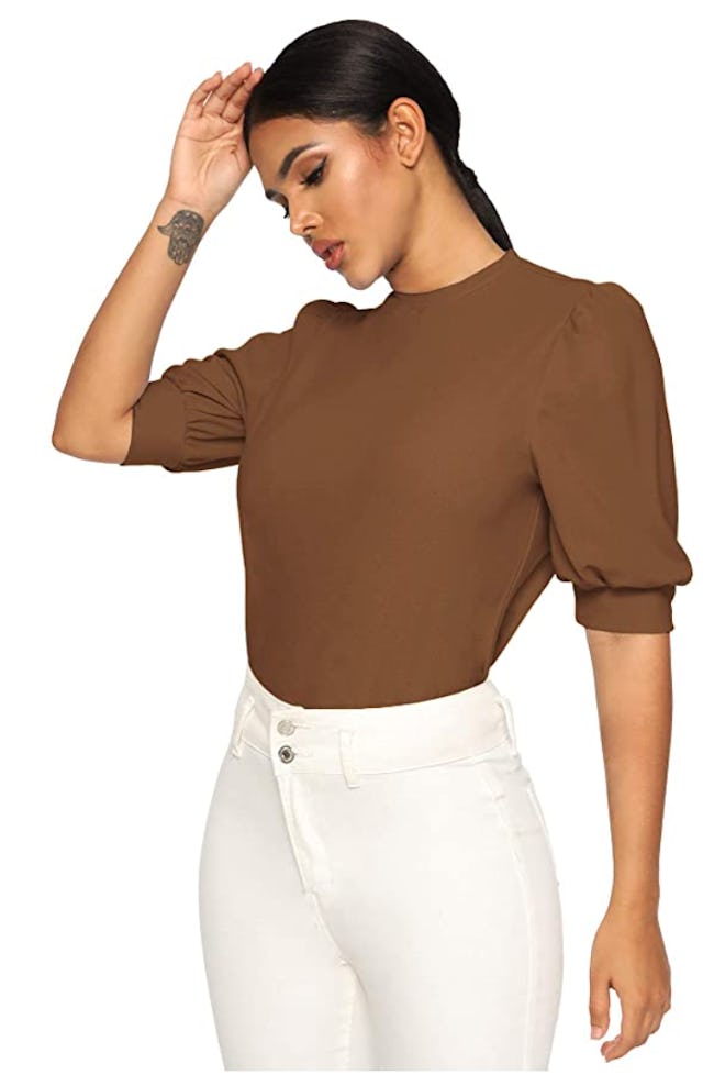 SheIn Puff Sleeve Blouse