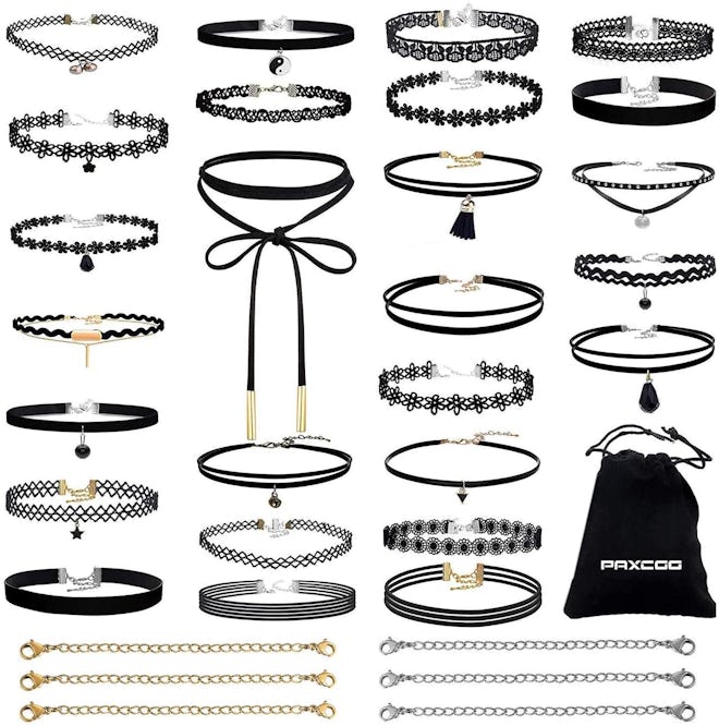 PAXCOO 32 PCS Choker Necklaces Set (26 Pieces)