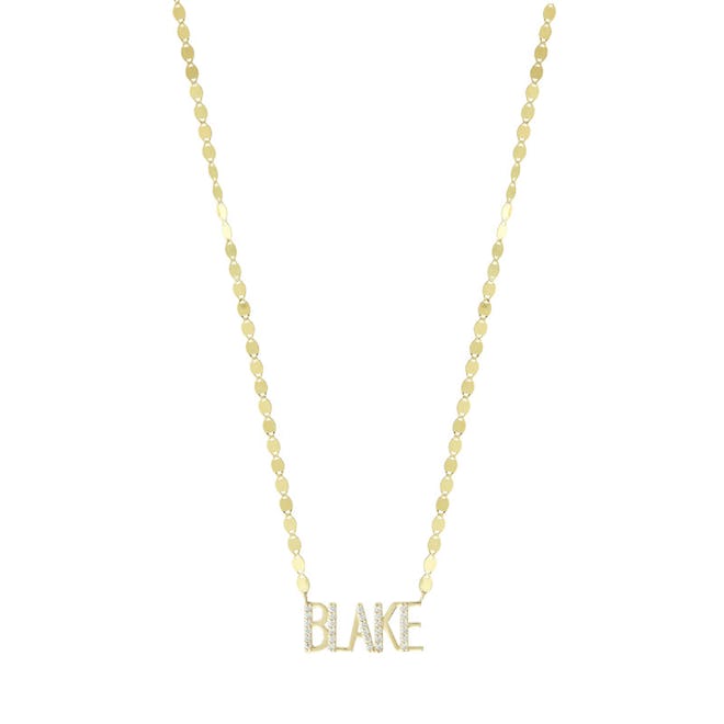 Lana Jewelry's Nameplate Necklace. 