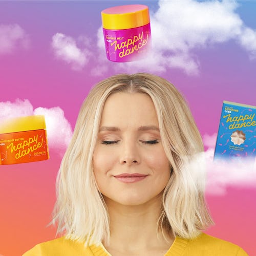 Kristen Bell's CBD skincare collaboration with Lord Jones, Happy Dance, is available now