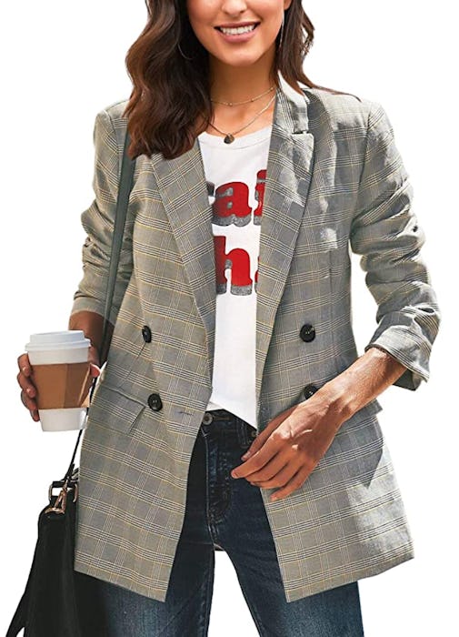 LookbookStore Plaid Blazer 