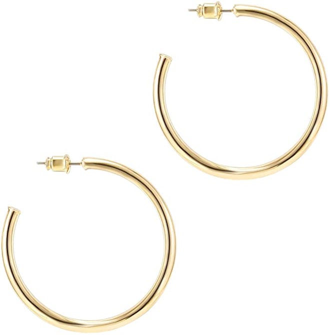 PAVOI 14K Gold-Plated Hoop Earrings