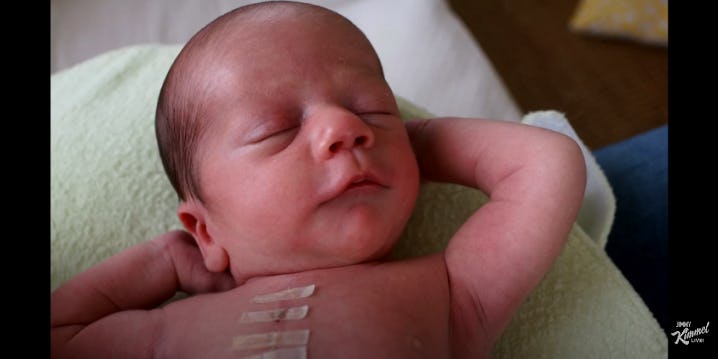 Jimmy Kimmel shared footage of his son's three year health battle.