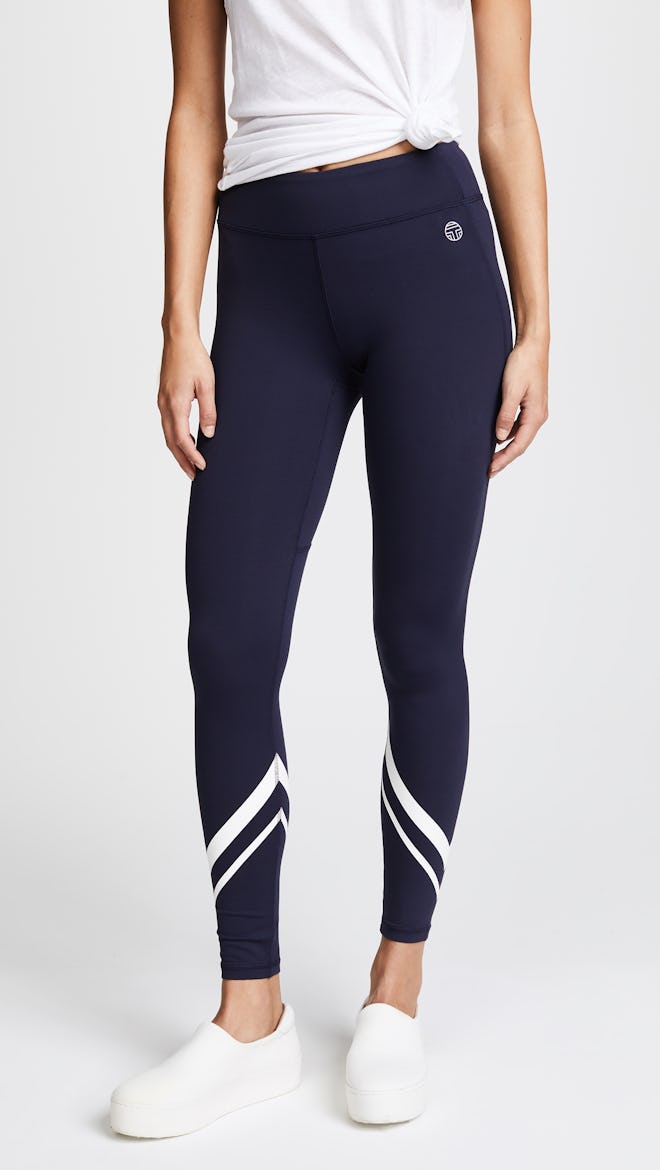 Tory Sport Chevron Full Length Leggings