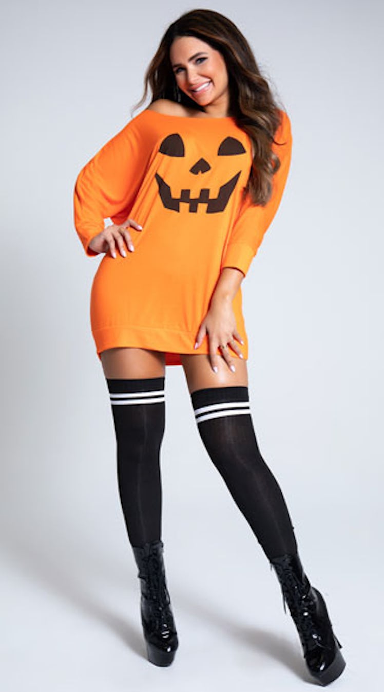 Yandy Loose Pumpkin Tank Dress