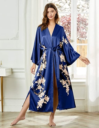 BABEYOND Long Floral Kimono Robe