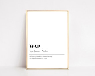 Kiki & Nim's "WAP" Definition Print