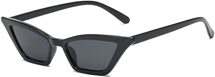 FEISEDY Small Cat Eye Sunglasses Vintage Square Shade Eyewear