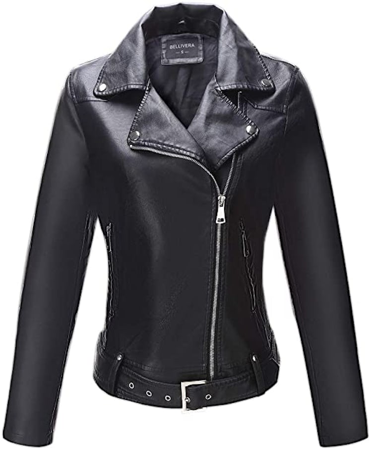 Bellivera Women's Faux Leather Jacket