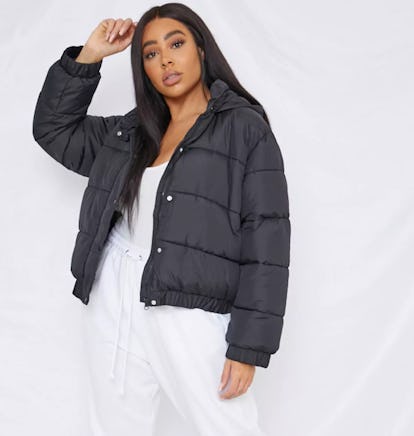 13 Cropped Puffer Jackets With Faux Leather Black Pastel More Styles