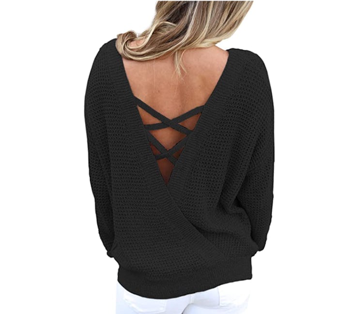 Asvivid Criss Cross Sweater