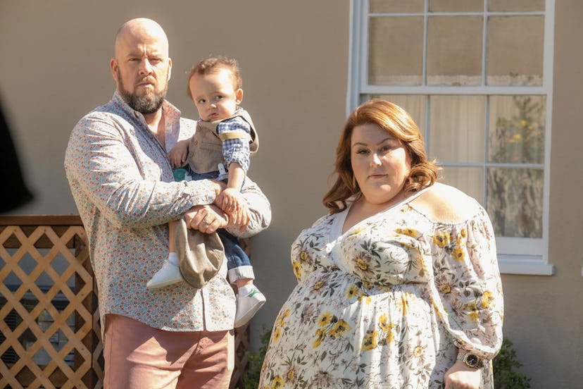Chrissy Metz and Chris Sullivan as Toby and Kate with Baby Jack on Season 4 of 'This Is Us' via NBC ...
