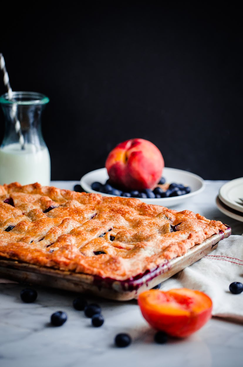 blueberry peach pie