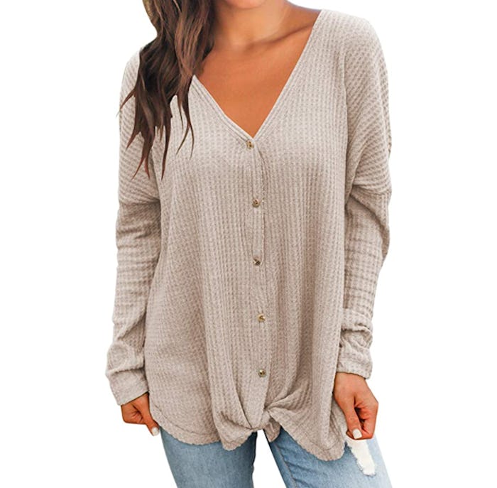 MIHOLL Tie Front Top
