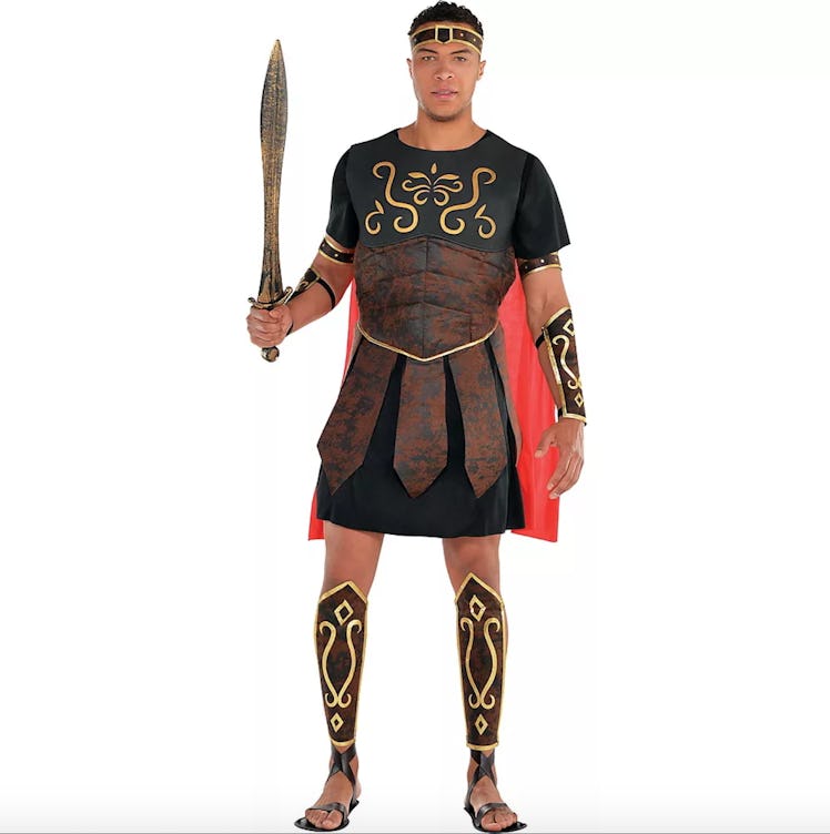 Dale Moss wore a Roman centurion costume for Party City.