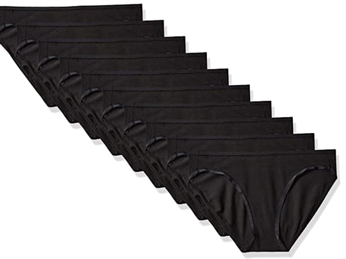 Amazon Essentials Cotton Stretch Bikini Panty (10-Pack)