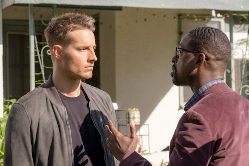 Justin and Hartley and Sterling K. Brown as Kevin and Randall Pearson in 'This Is Us' via NBC Press ...