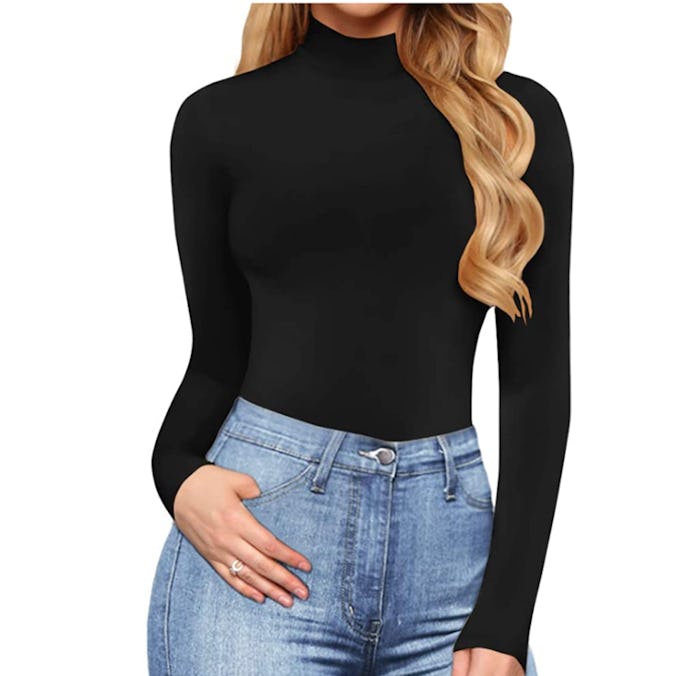 MANGOPOP Turtleneck Body Suit