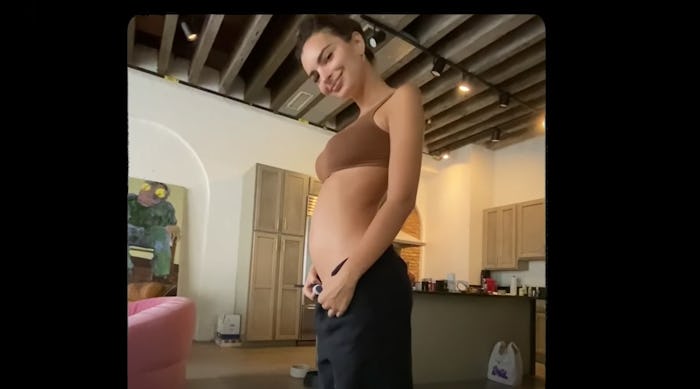 Model and actress Emily Ratajkowski announced that she is pregnant and expecting her first child wit...