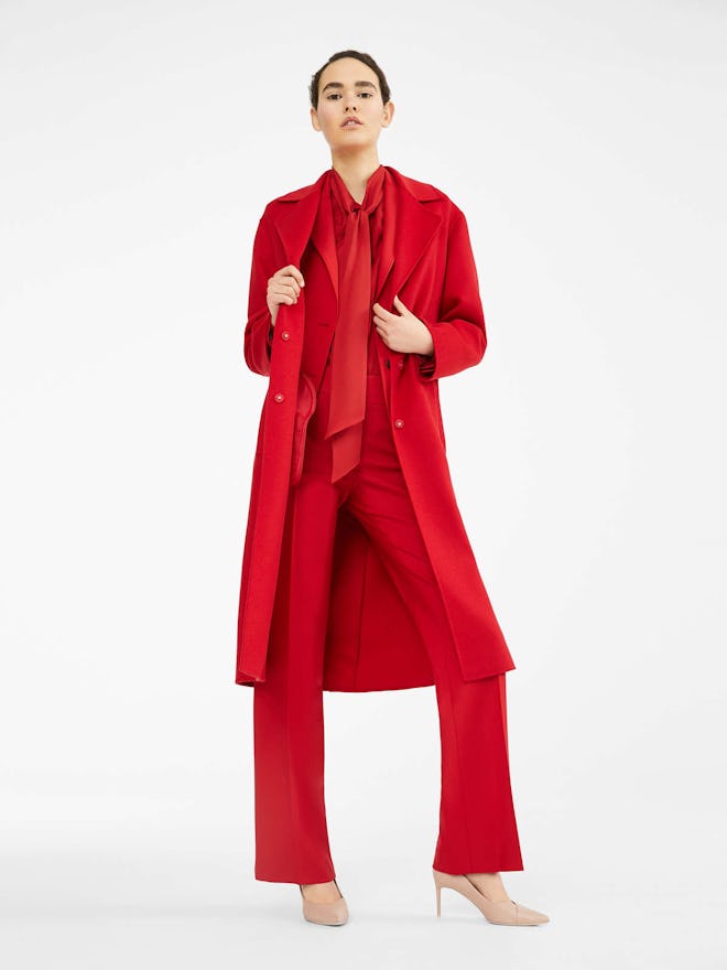 Wool, Silk And Cashmere Coat