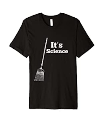 Broom Challenge Champion "It's Science" Broom Challenge Achieved No Gravity Physics Premium T-Shirt
