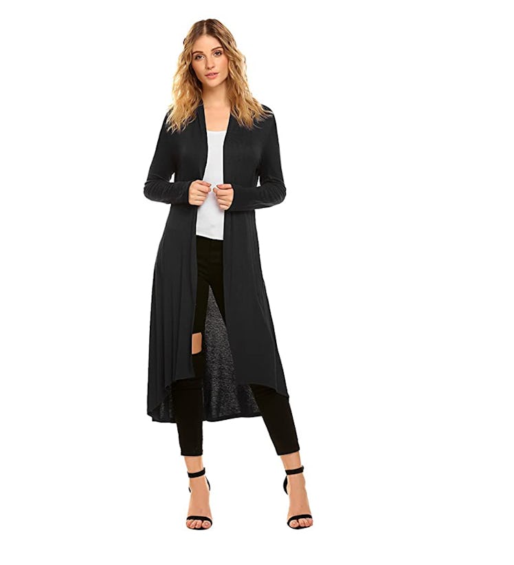 Pogtmm Casual Long Hem Cardigan